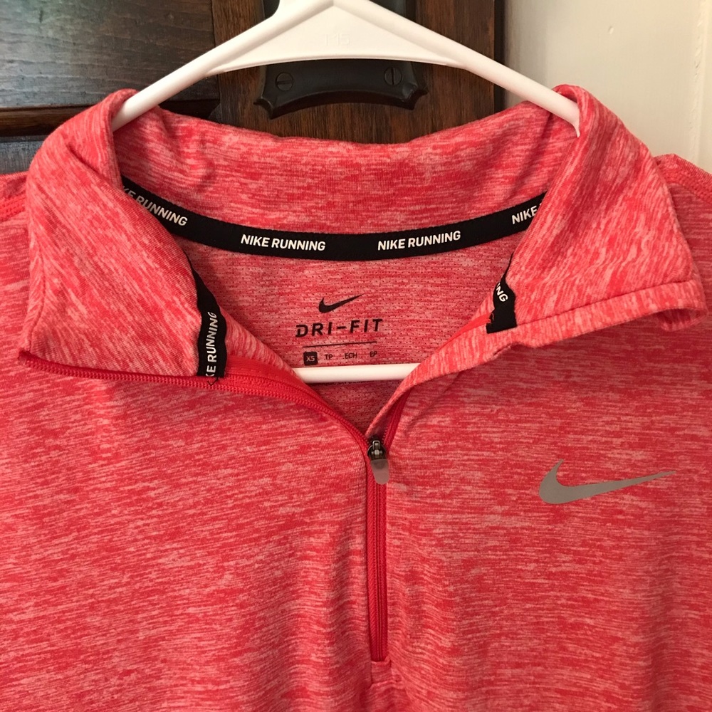 Pink Nike quarter zip